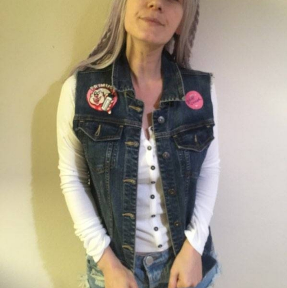 Denim Vest with Patches